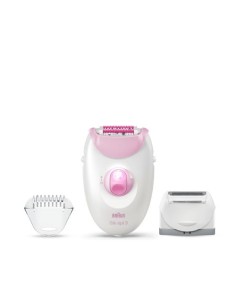 Braun Silk-épil 3 Silk-?pil 3-270, Epilatore Donna Per La Rimozione Duratura Dei Peli - Bianco Rosa 2