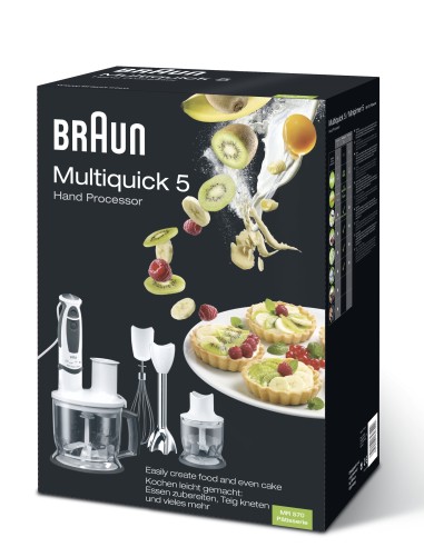 Braun Multiquick 5 MR 570 Pâtisserie Frullatore ad immersione 600 W Grigio, Bianco