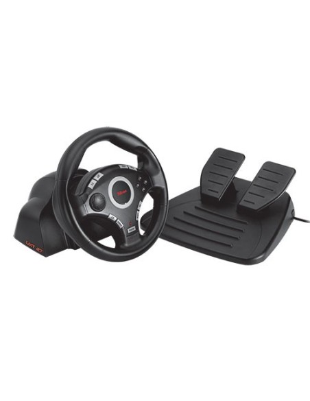 Trust Compact Vibration Feedback Steering Wheel PC-PS2-PS3 GM-3200 Nero Sterzo + Pedali PC, Playstation 3