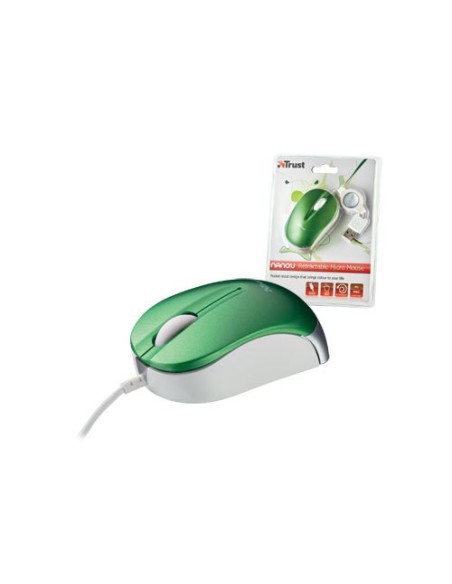 Trust Micro - Green mouse USB tipo A Ottico