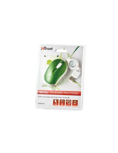Trust Micro - Green mouse USB tipo A Ottico