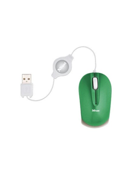 Trust Micro - Green mouse USB tipo A Ottico