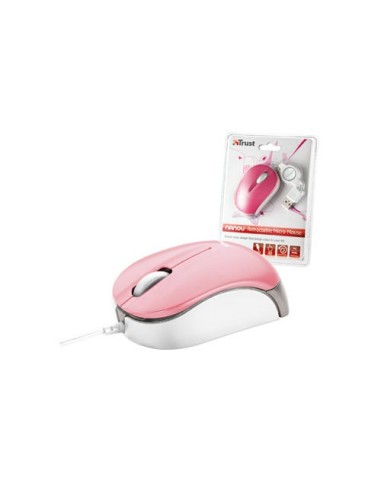 Trust Micro - Pink mouse USB tipo A Ottico