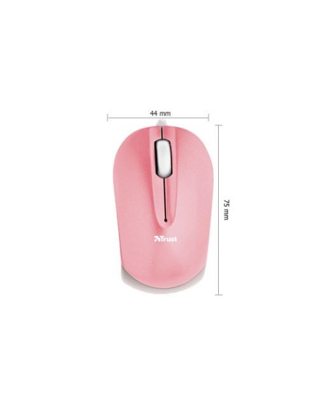 Trust Micro - Pink mouse USB tipo A Ottico