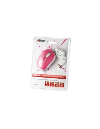 Trust Micro - Pink mouse USB tipo A Ottico