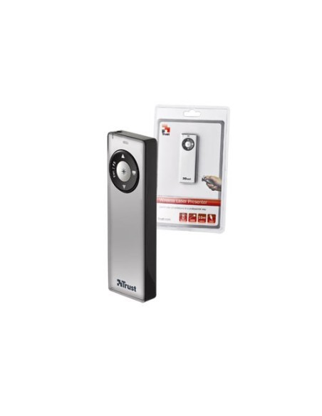 Trust Wireless Laser Presenter puntatore wireless Argento