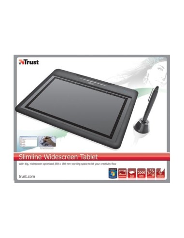 Trust Slimline Widescreen Tablet tavoletta grafica 250 x 150 mm USB