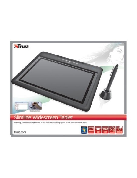 Trust Slimline Widescreen Tablet tavoletta grafica 250 x 150 mm USB