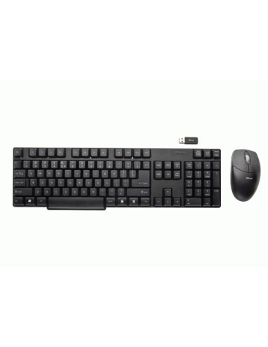 Trust Wireless Deskset IT tastiera RF Wireless QWERTY Nero