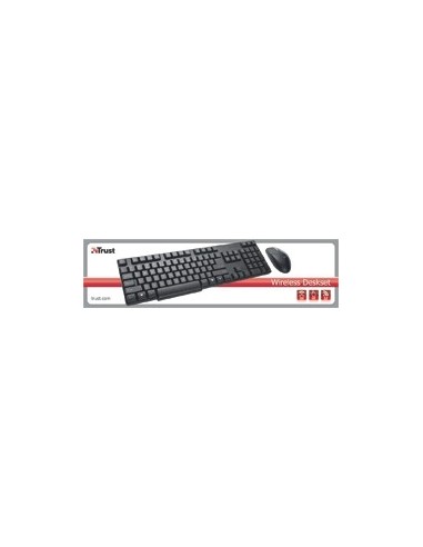 Trust Wireless Deskset IT tastiera RF Wireless QWERTY Nero