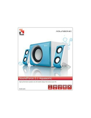 Trust SoundForce 2.1 AquaSonic 15 W Blu 2.1 canali