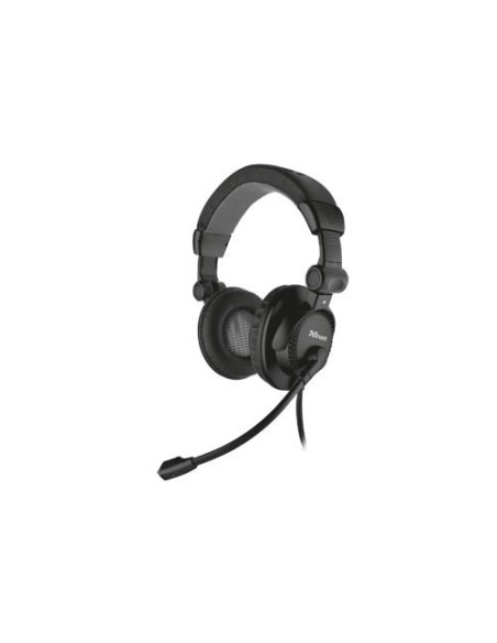 Trust Como Headset Auricolare Cablato A Padiglione Musica e Chiamate Nero