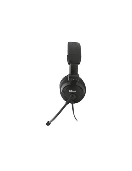 Trust Como Headset Auricolare Cablato A Padiglione Musica e Chiamate Nero