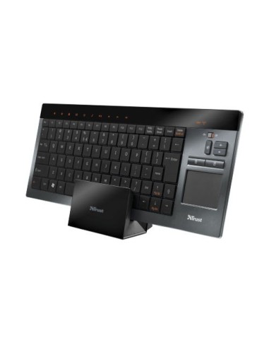 Trust Thinity Wireless Entertainment Keyboard tastiera RF Wireless Nero