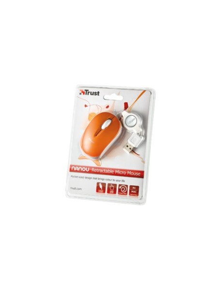 Trust Nanou mouse USB tipo A Ottico