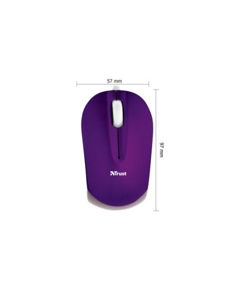 Trust Nanou mouse USB tipo A Ottico