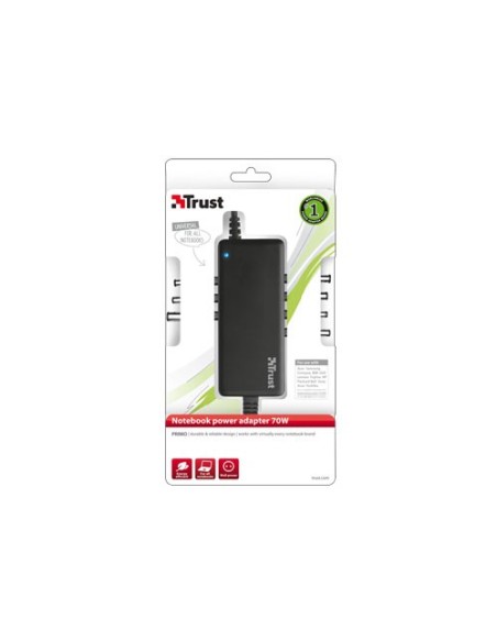 Trust Primo 70W adattatore e invertitore Nero