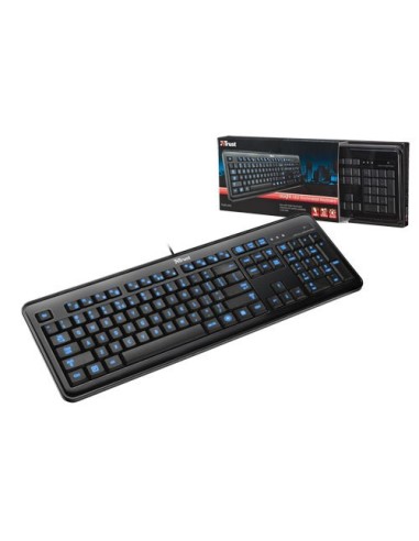Trust eLight LED, IT tastiera USB QWERTZ Nero