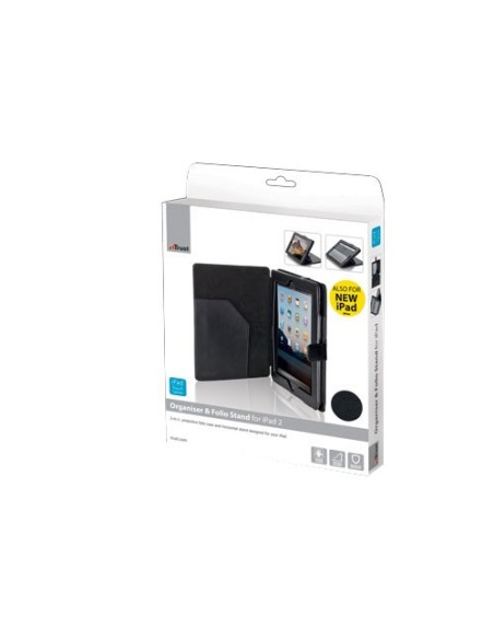 Trust Organiser & Folio Stand Custodia a libro Nero