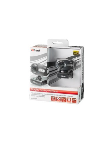 Trust eLight Full HD 1080p webcam 2 MP 1920 x 1080 Pixel USB 2.0 Nero