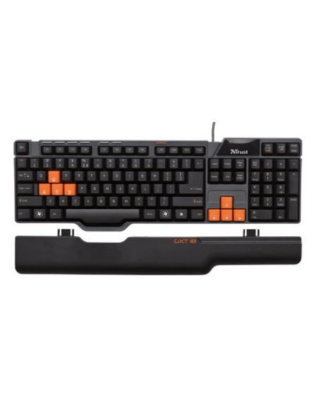 Trust GXT 18 Gaming Keyboard tastiera USB Nero