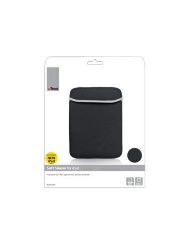 Trust 10" Soft Sleeve 25,4 cm (10") Custodia a tasca Nero