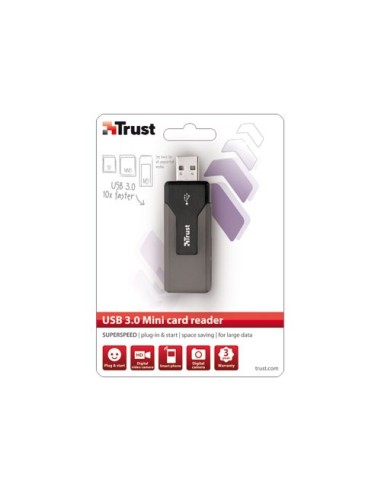 Trust SuperSpeed lettore di schede USB 3.2 Gen 1 (3.1 Gen 1) Nero