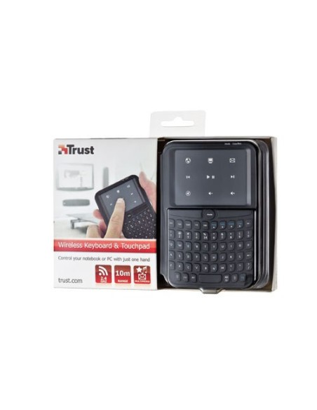 Trust Handheld Wireless Keyboard & Touchpad tastiera USB Nero