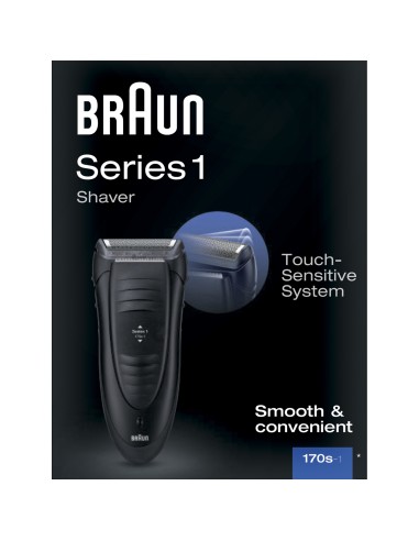 Braun Series 1 170 s-1 Rasoio elettrico a lamina Nero