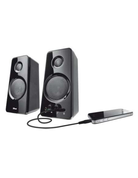 Trust Tytan 2.0 Speaker Set 2-vie Nero Cablato 18 W