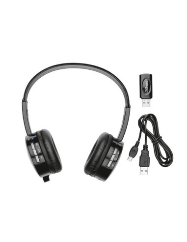 Trust eeWave S20 Auricolare Wireless A Padiglione Giocare Nero