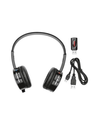 Trust GXT 20 Auricolare Wireless A Padiglione Giocare Nero