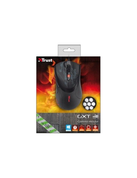 Trust GXT 31 mouse USB tipo A 3000 DPI