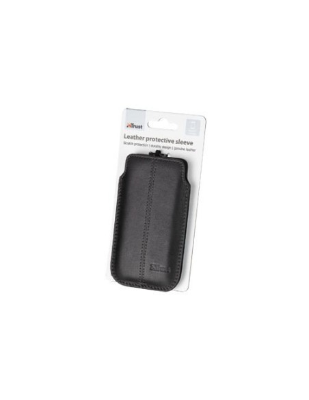 Trust Leather Protective Sleeve custodia per cellulare Custodia a tasca Nero