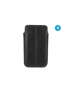 Trust Leather Protective Sleeve custodia per cellulare Custodia a tasca Nero