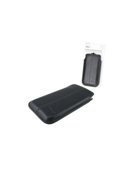 Trust Leather Protective Sleeve for Smartphone custodia per cellulare Custodia a tasca Nero