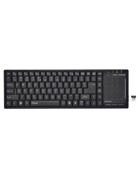 Trust Tacto tastiera RF Wireless Nero