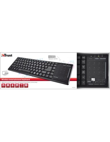 Trust Tacto tastiera RF Wireless Nero