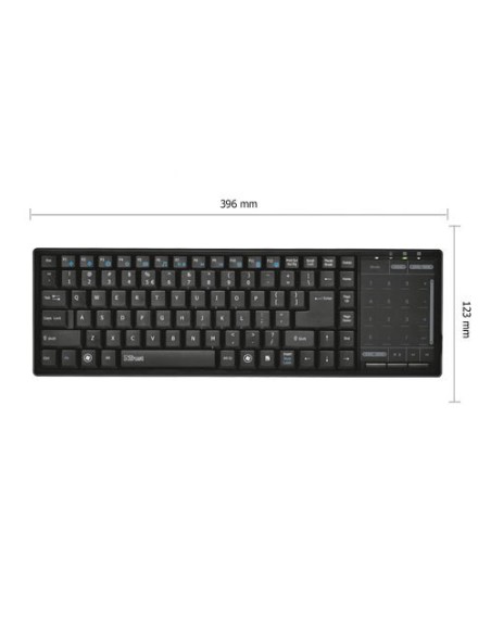 Trust Tacto tastiera RF Wireless Nero