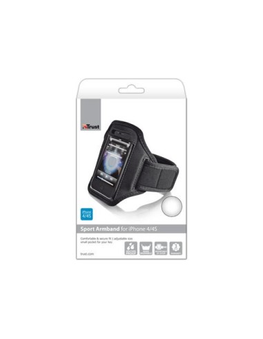 Trust Sport custodia per cellulare Fascia da braccio Nero