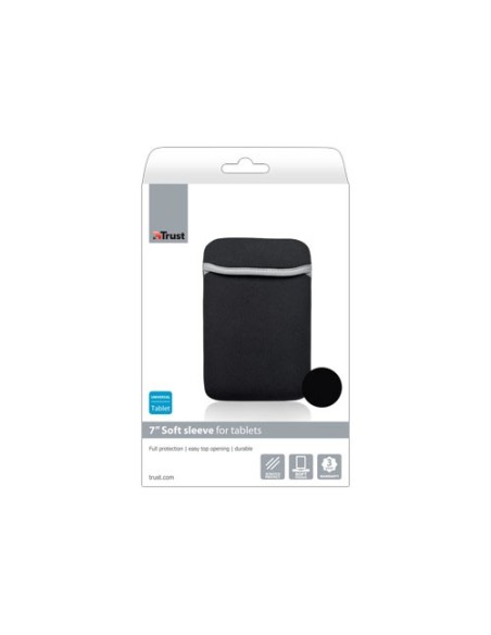 Trust 18361 custodia per tablet 17,8 cm (7") Custodia a tasca Nero