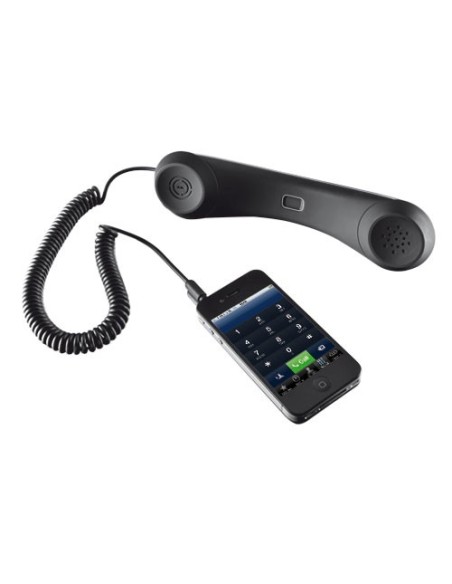 Trust 18401 cornetta del telefono Nero