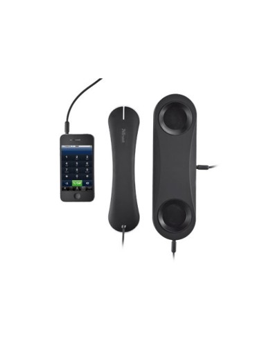 Trust 18401 cornetta del telefono Nero