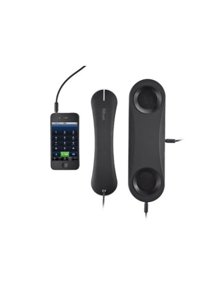 Trust 18401 cornetta del telefono Nero