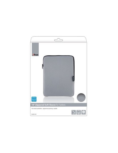 Trust 18419 custodia per tablet 25,4 cm (10") Custodia a tasca Grigio
