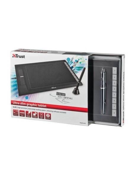 Trust SliZe tavoletta grafica Nero 4000 lpi (linee per pollice) 254 x 152 mm USB Trust SliZe tavoletta grafica Nero 4000 lpi (linee per pollice) 254 x 152 mm USB