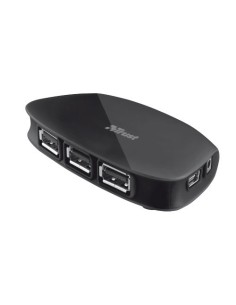 Trust 18687 hub di interfaccia 480 Mbit s Nero