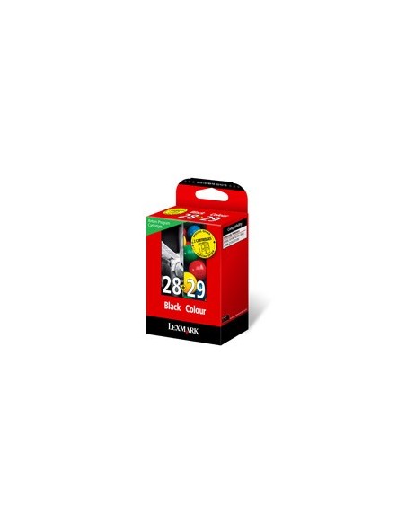 Lexmark Combo Pack No28 29 cartuccia d'inchiostro 1 Pack Originale Nero, Ciano, Verde, Rosso, Giallo