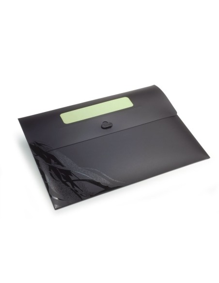 Kensington Document Wallet Rexel Ecodesk Black A4(3