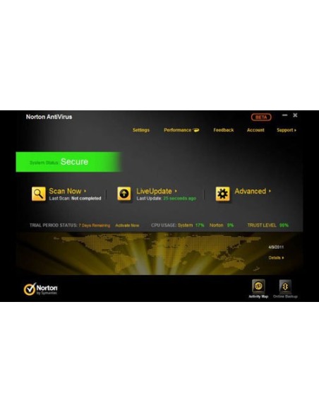 NortonLifeLock Norton AntiVirus 2012, 3u, CD, ITA 3 licenza e